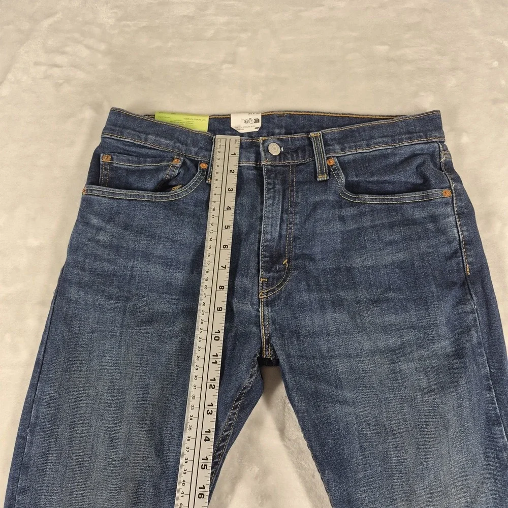 Levi's 512 Slim Taper Jeans Men's 34x28 Blue Denim Flex Performance Comfort NWT